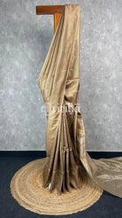 SEMI CHANDERI BROCADE BANARASI SAREE