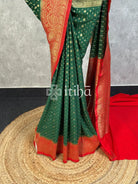 SEMI CREPE GOLD ZARI BANARASI SAREE