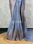 SEMI CREPE GOLD ZARI BANARASI SAREE