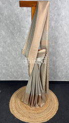 SEMI CREPE GOLD ZARI BANARASI SAREE