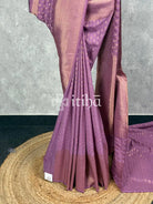 SEMI CREPE GOLD ZARI BANARASI SAREE