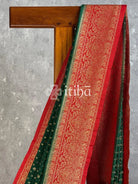 SEMI CREPE GOLD ZARI BANARASI SAREE