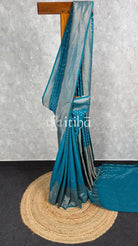 SEMI CREPE GOLD ZARI BANARASI SAREE