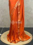 SEMI CREPE SILK BANARASI SAREE