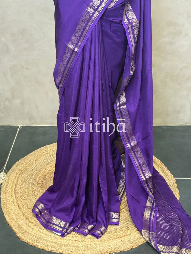 SEMI CREPE SILK BANARASI SAREE