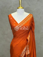 SEMI CREPE SILK BANARASI SAREE