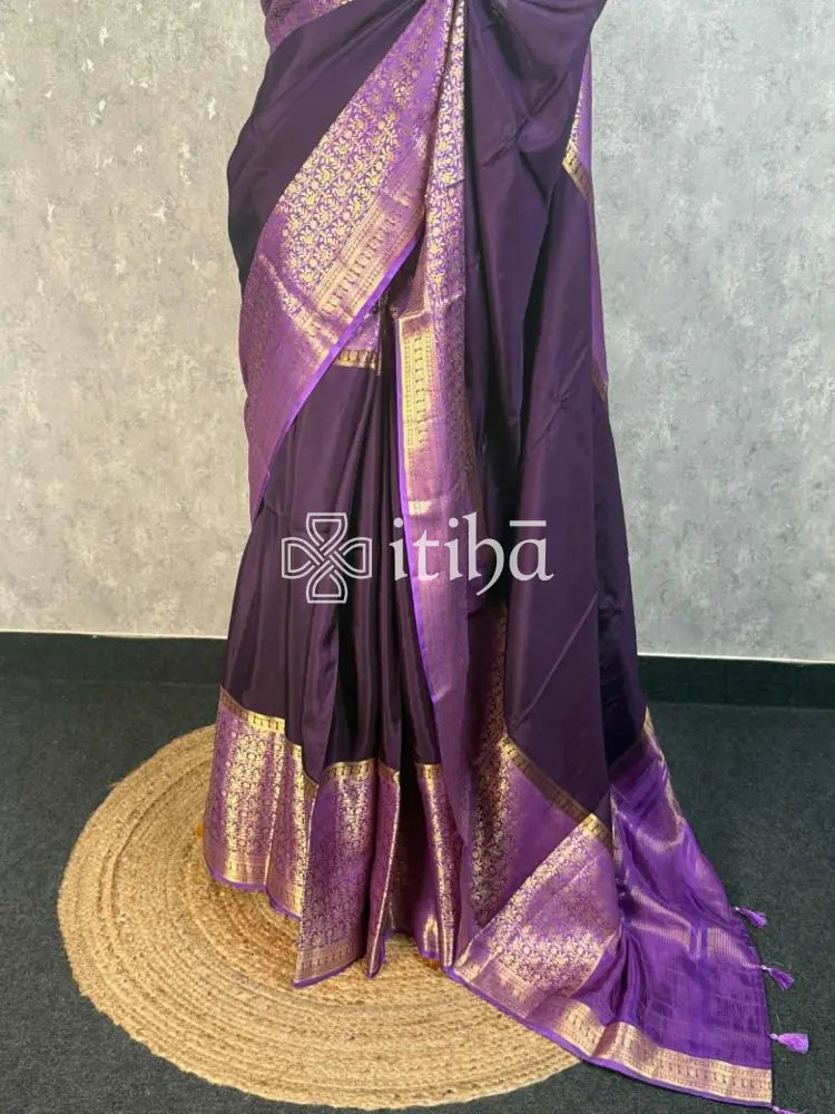 SEMI CREPE SILK BANARASI SAREE