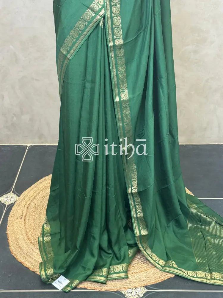 SEMI CREPE SILK BANARASI SAREE