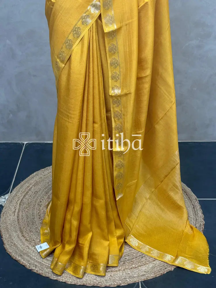 SEMI CREPE SILK BANARASI SAREE