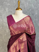 SEMI CREPE SILK BANARASI SAREE