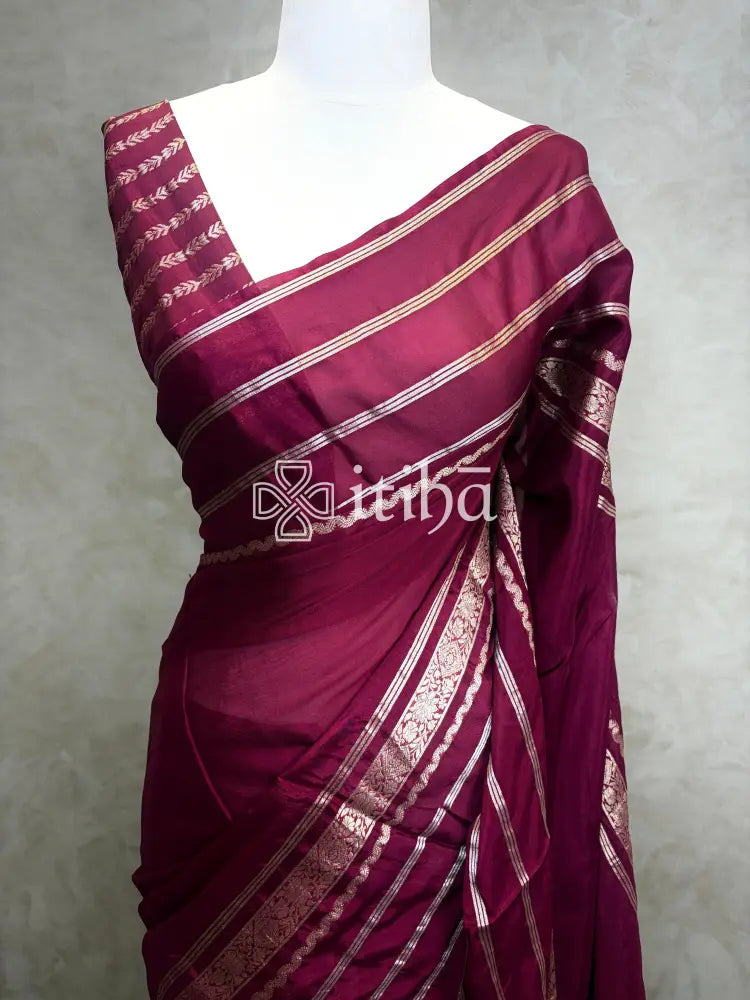 SEMI CREPE SILK BANARASI SAREE