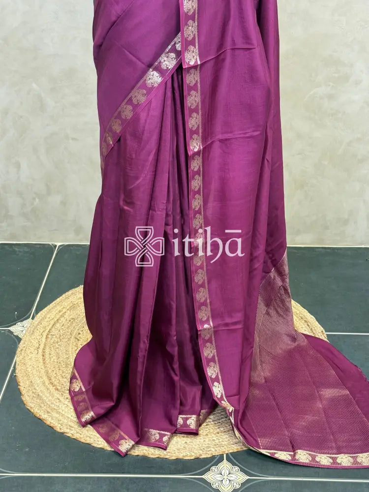 SEMI CREPE SILK BANARASI SAREE