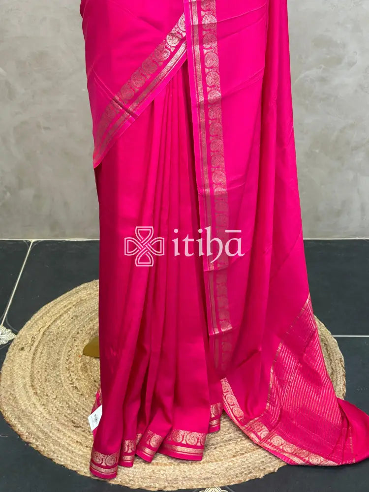 SEMI CREPE SILK BANARASI SAREE