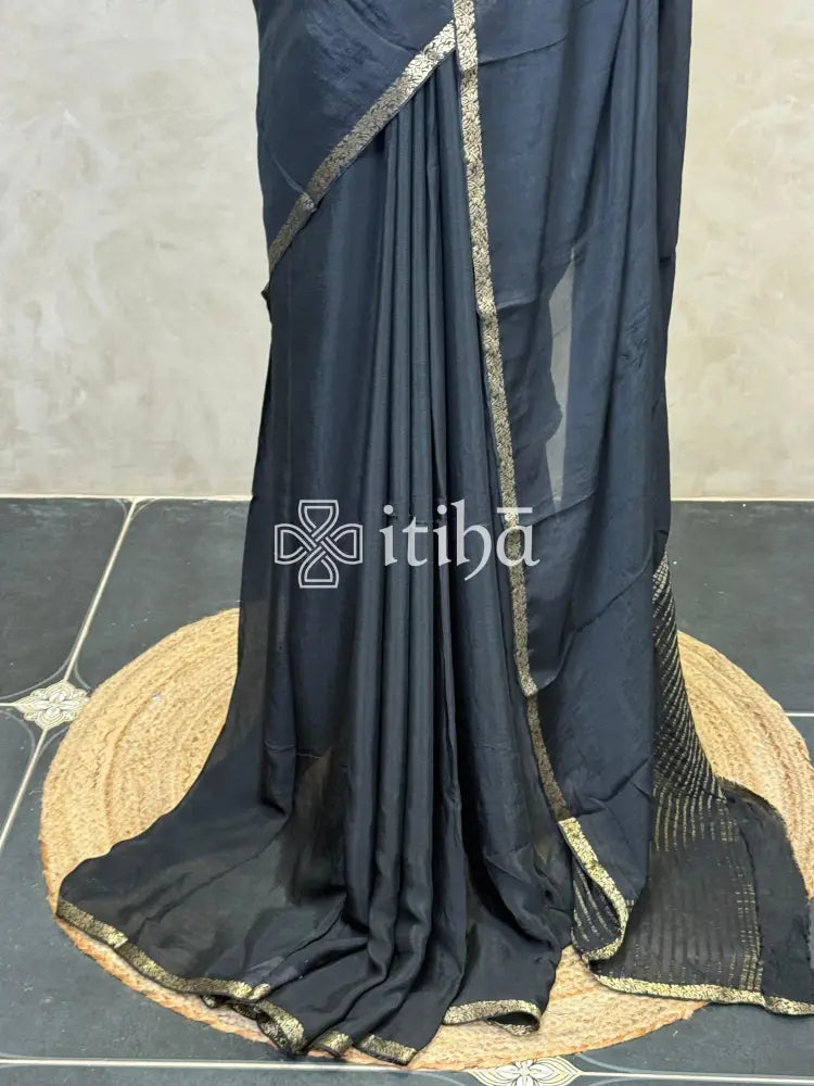 SEMI CREPE SILK BANARASI SAREE