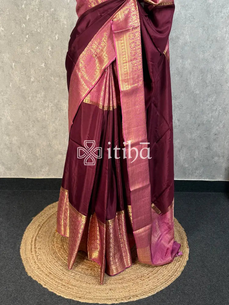 SEMI CREPE SILK BANARASI SAREE