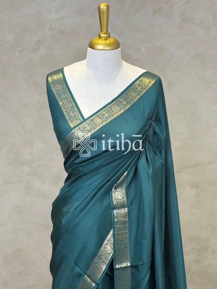 SEMI CREPE SILK BANARASI SAREE