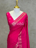 SEMI CREPE SILK BANARASI SAREE