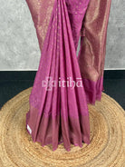 SEMI GEORGETTE ANTIQUE ZARI BANARASI SAREE