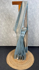 SEMI GEORGETTE ANTIQUE ZARI BANARASI SAREE
