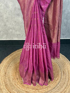 SEMI GEORGETTE ANTIQUE ZARI BANARASI SAREE