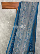 SEMI GEORGETTE ANTIQUE ZARI BANARASI SAREE