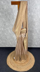 SEMI GEORGETTE ANTIQUE ZARI BANARASI SAREE