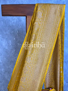 SEMI GEORGETTE ANTIQUE ZARI BANARASI SAREE