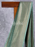 SEMI GEORGETTE ANTIQUE ZARI BANARASI SAREE