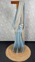 SEMI GEORGETTE ANTIQUE ZARI BANARASI SAREE