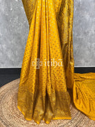 SEMI GEORGETTE ANTIQUE ZARI BANARASI SAREE