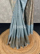 SEMI GEORGETTE ANTIQUE ZARI BANARASI SAREE