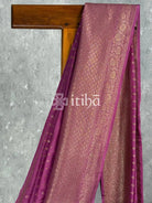 SEMI GEORGETTE ANTIQUE ZARI BANARASI SAREE