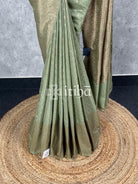 SEMI GEORGETTE ANTIQUE ZARI BANARASI SAREE