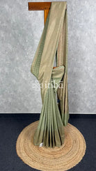 SEMI GEORGETTE ANTIQUE ZARI BANARASI SAREE