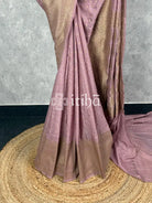 SEMI GEORGETTE ANTIQUE ZARI BANARASI SAREE