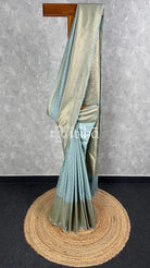 SEMI GEORGETTE ANTIQUE ZARI BANARASI SAREE