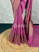 SEMI GEORGETTE ANTIQUE ZARI BANARASI SAREE