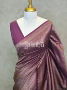 SEMI KATAN ANTIQUE ZARI BANARASI SAREE