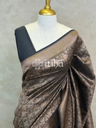 SEMI KATAN ANTIQUE ZARI BANARASI SAREE