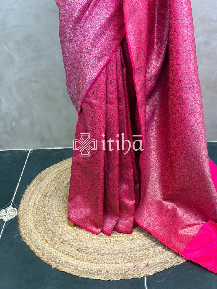 SEMI KATAN ANTIQUE ZARI BANARASI SAREE