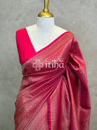SEMI KATAN ANTIQUE ZARI BANARASI SAREE