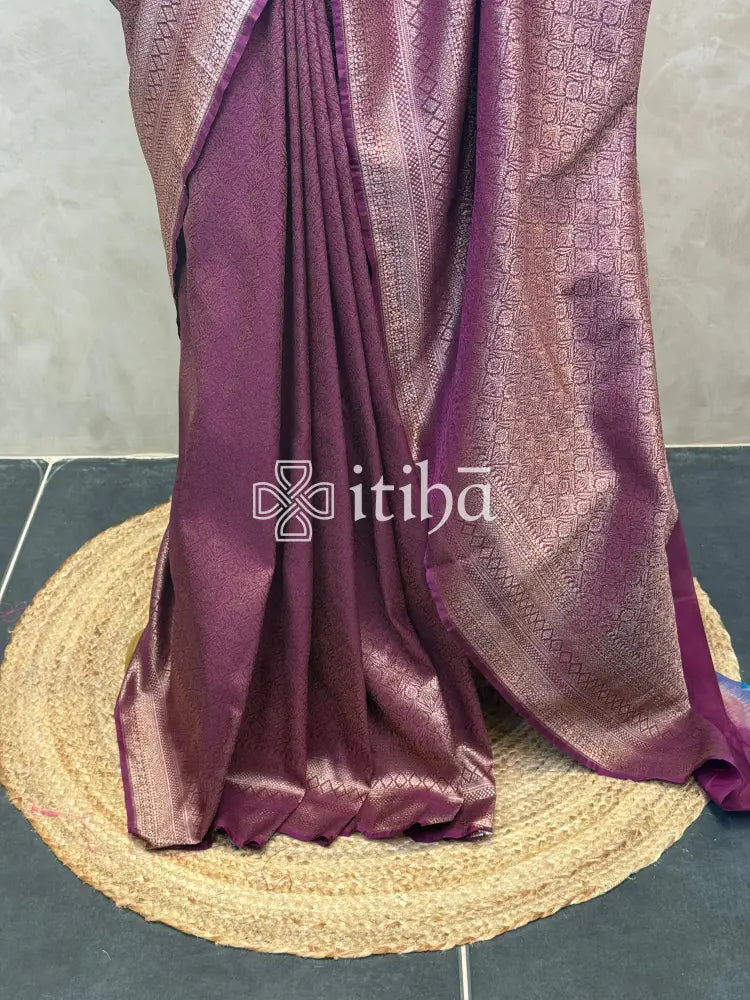 SEMI KATAN ANTIQUE ZARI BANARASI SAREE