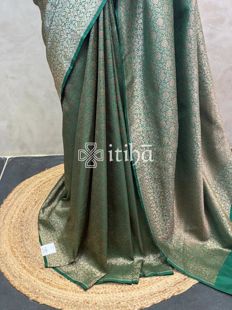 SEMI KATAN ANTIQUE ZARI BANARASI SAREE