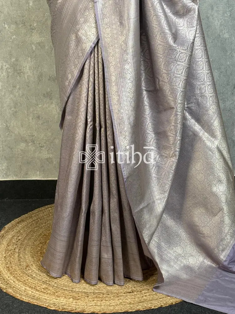SEMI KATAN WATER ZARI BROCADE BANARASI SAREE