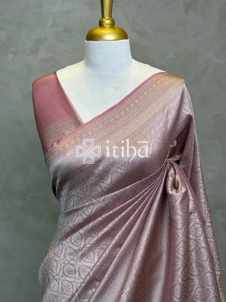 SEMI KATAN WATER ZARI BROCADE BANARASI SAREE