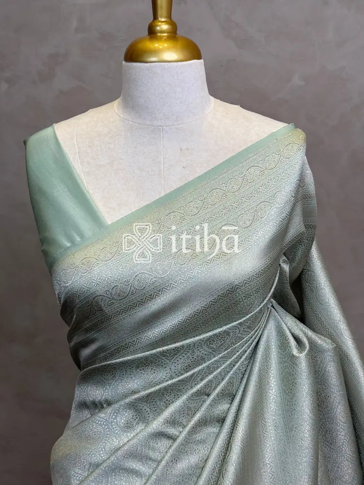 SEMI KATAN WATER ZARI BROCADE BANARASI SAREE