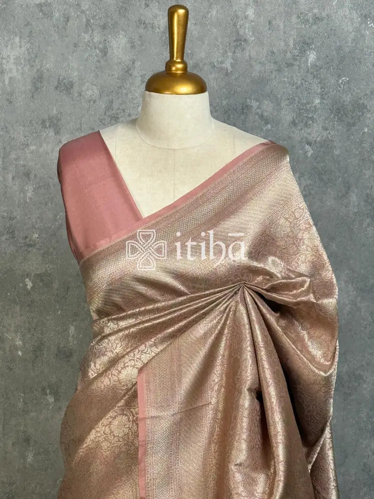 SEMI KATAN WATER ZARI BROCADE BANARASI SAREE