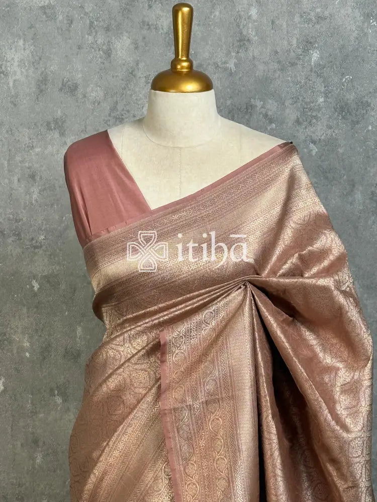 SEMI KATAN WATER ZARI BROCADE BANARASI SAREE