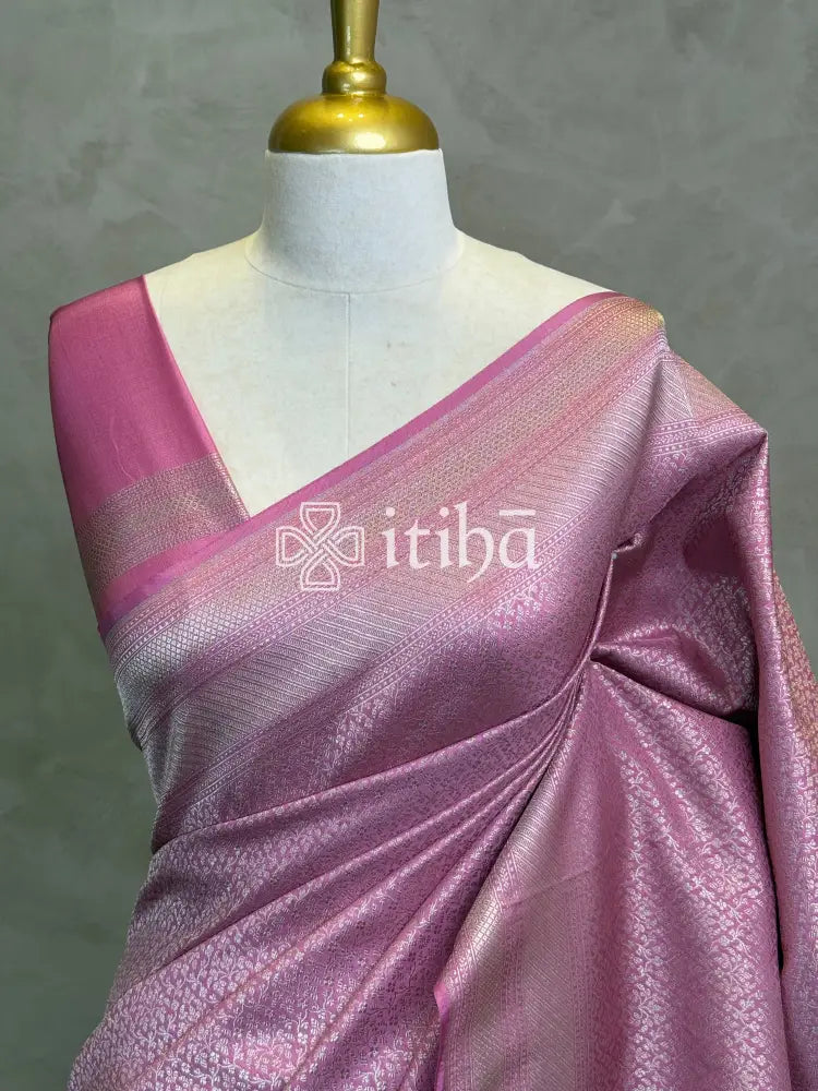 SEMI KATAN WATER ZARI BROCADE BANARASI SAREE