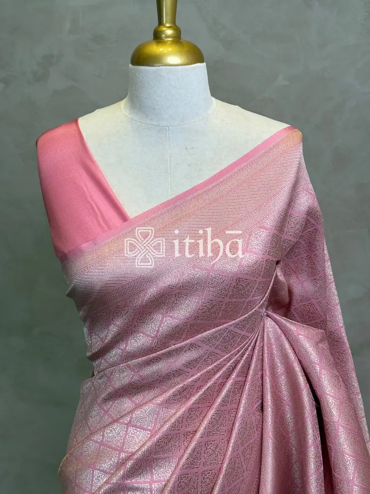 SEMI KATAN WATER ZARI BROCADE BANARASI SAREE